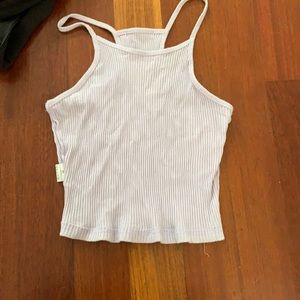 Lilac Cropped Halter Top